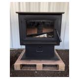 US Stove US2000E Wood Stove with Glass Door