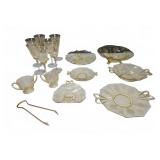 Fostoria Glass Serving Set With Goblets