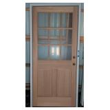 Douglas Fir Exterior 9 Lite Door 36x80 Prehung
