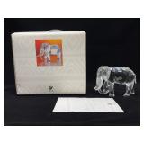 Swarovski SCS Crystal Elephant with Box and Card