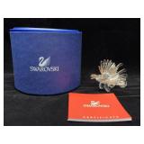 Swarovski Crystal Lion Fish Figure with Box