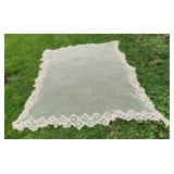 Crochet Lace Tablecloth Fringed Edges