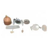 Vintage Car Mirrors, Compo Light, Spark Plug Lot