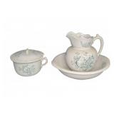 Antique Pitcher, Basin, and Chamber Pot Set