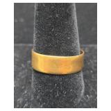 14K Yellow Gold Plain Band Ring
