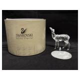 Swarovski Silver Crystal Doe Figurine with Box