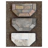 3 Decorative Stone Patio Step Samples