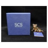 Swarovski Crystal Tiger Figurine with Box and