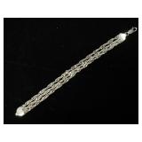 Sterling Silver 925 Multi-Strand Italian Bracelet