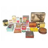 Vintage Advertising Tins and Boxes Assortment
