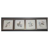 4 Framed Abstract Watercolor Prints
