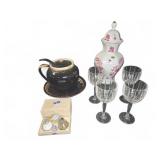 Mandolesi Vase, Marquis Glasses Waterford