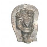 Vintage Santa Claus Metal Chocolate Mold