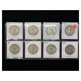 (8) Walking Liberty Half Dollars