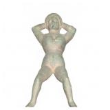 Vintage Cast Metal Reclining Woman Figurine