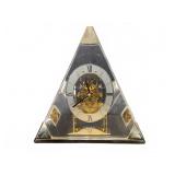 Seiko Pyramid Quartz Skeleton Mantel Clock
