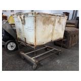 Industrial Canvas Rolling Laundry Cart
