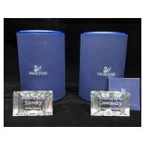 Swarovski Wonders of the Sea Crystal Plaques Pair