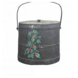 Wooden Painted Firkin with Handle