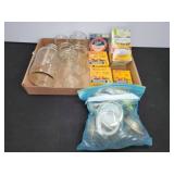 Canning Jar Lot With Lids Bands Seals Rubbers