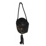 Metal Mesh Coin Purse With Ornate Lidded Closure