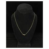 KMF .925 Gold-Tone Silver Necklace w/ Pendant