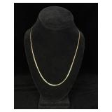 18KT Italy Gold Herringbone Chain Necklace