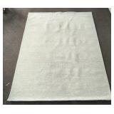 Light Gray Blue Textured Area Rug Modern Style