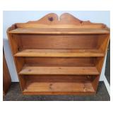 Wooden Three-Shelf Bookcase