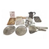 Vintage Metal Baking Tools And Molds Lot