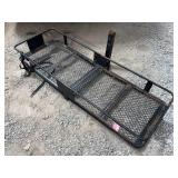 Steel Hitch Mount Cargo Carrier with Mesh Base