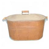 Vintage Copper Boiler With Wooden Handles