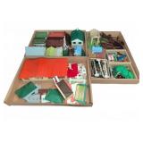 Vintage Plastic Toy Farm Buildings and