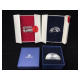 Swarovski Collectors Society Crystal Plaques Set