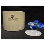 Swarovski Silver Crystal Blue Betta Fish Figurine