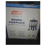 Coleman Round Fireplace With Wheels