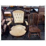 Wooden Upholstered and Windsor Chairs