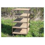5 TIER ROLLING CART