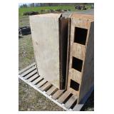 2 WOODEN NESTING BOXES