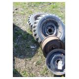 4 RIMS AND 2 TIRES