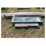 PLASTIC PORCH POST, SHUTTERS, METAL POST