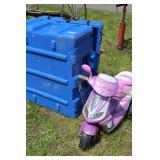 PLASTIC CARRY ALL W/ WHEELS