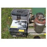 PLASTIC TOOL BOX, OLD MOTOR