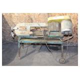 METAL BAND SAW ON ROLLING STAND