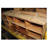 3 TIRE WOODEN SHIP ORGANIZER