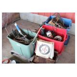 LARGE WOOD DRILL BITS, SMALL PUMP