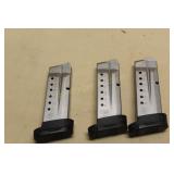 3 - S&W -8 ROUND MAGAZINES - 9MM