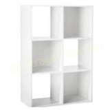 ROOM ESSENTIALS WHITE 6 CUBE ORGANIZER
