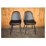 PROJECT 62 COPLEY DINING CHAIR BLACK FAUX LEATHER