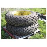 PAIR OF ARMSTRONG 13.6 X 28 TURF TIRES